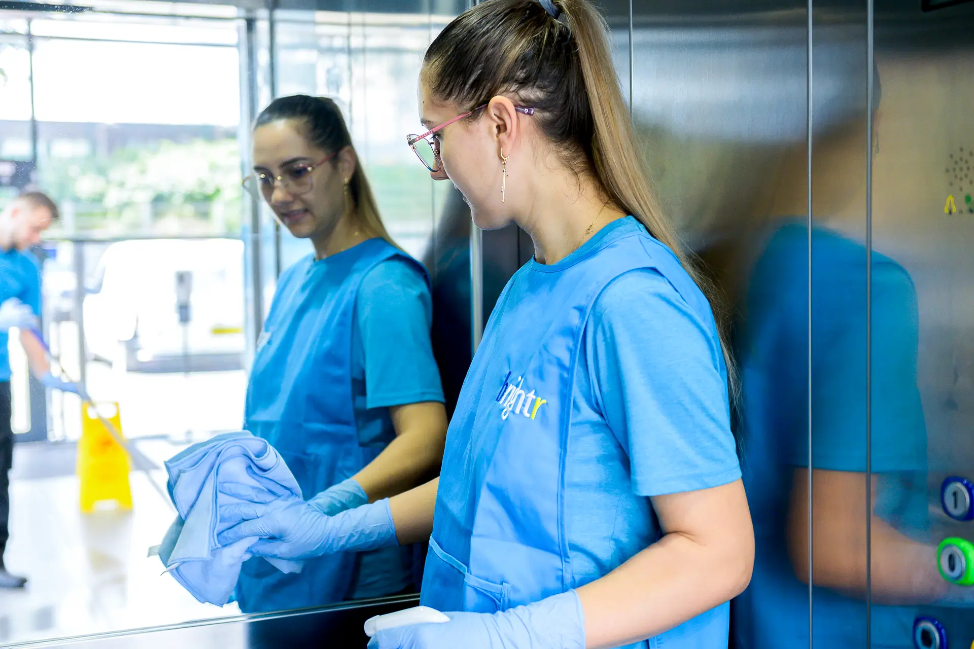 clean hospital corridor